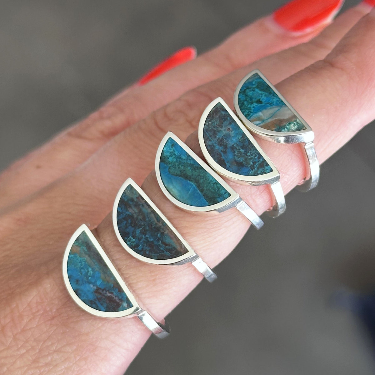 One Half Ring / Chrysocolla