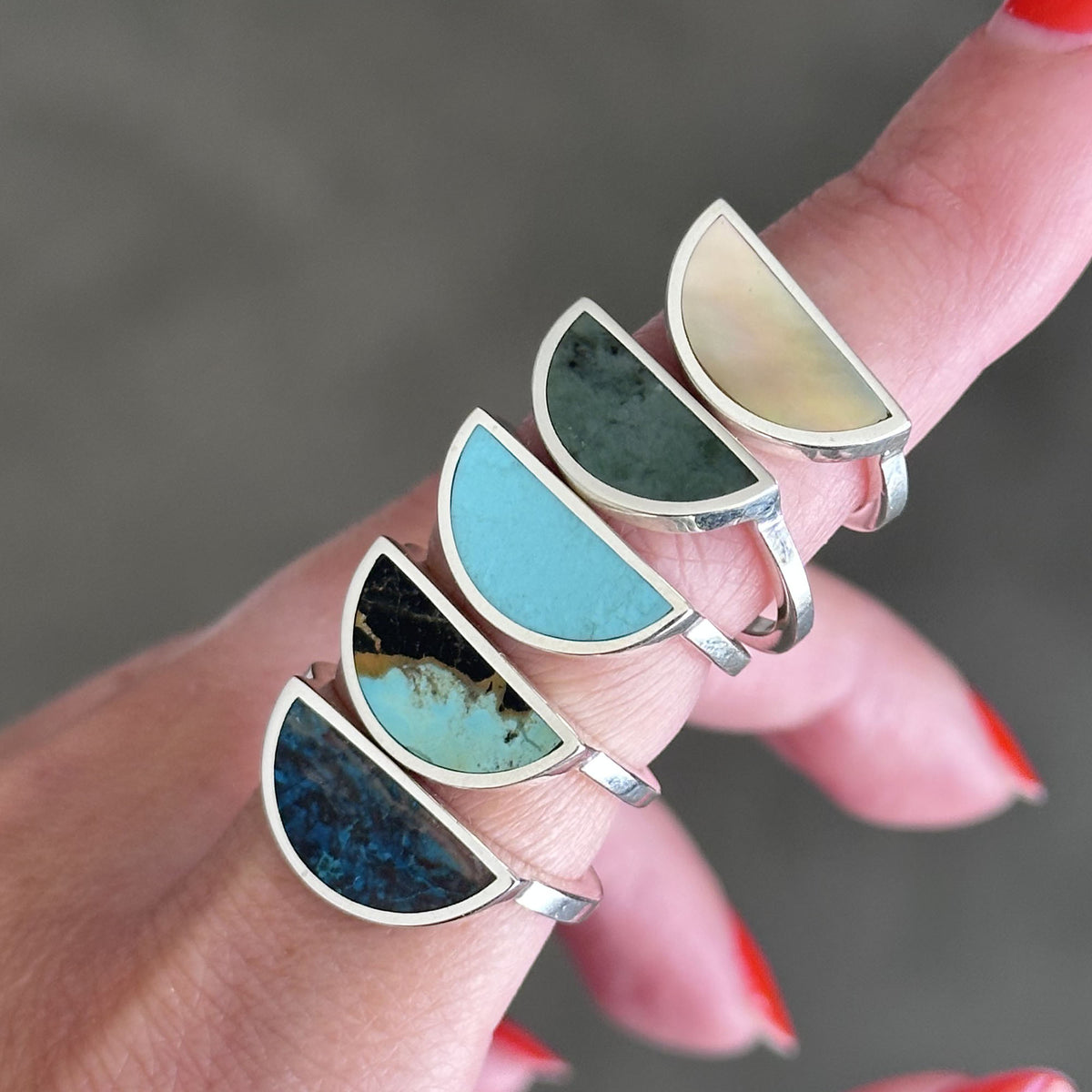 One Half Ring / Chrysocolla