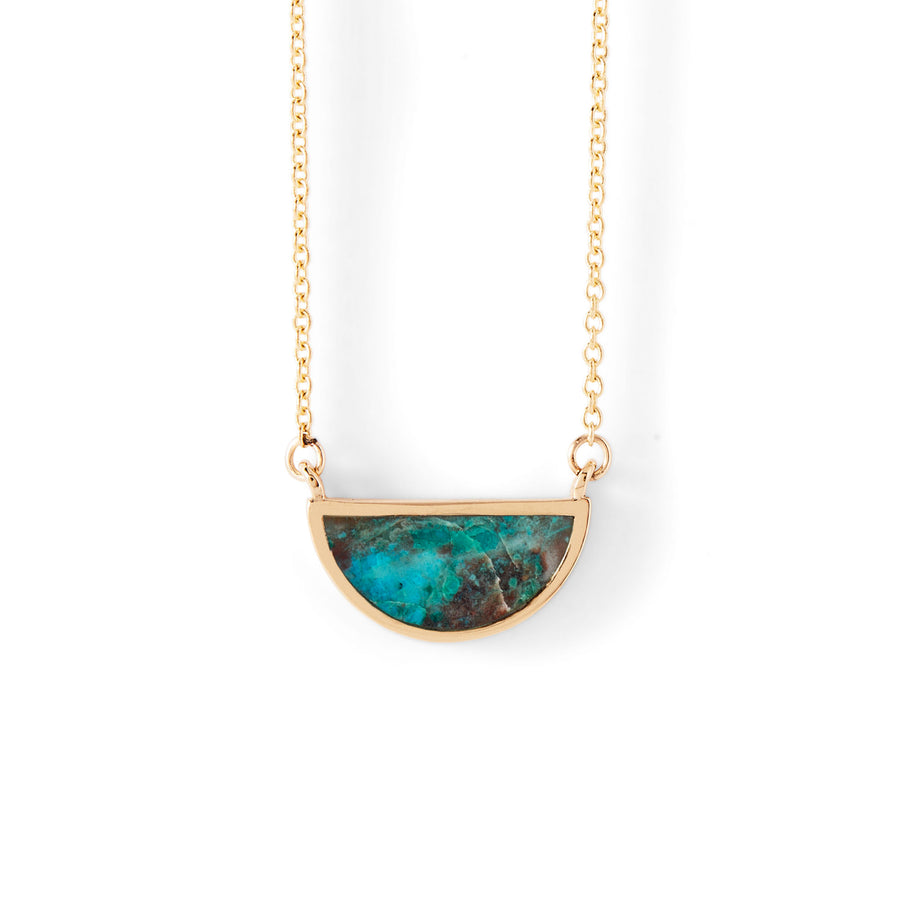 One Half Pendant / Chrysocolla