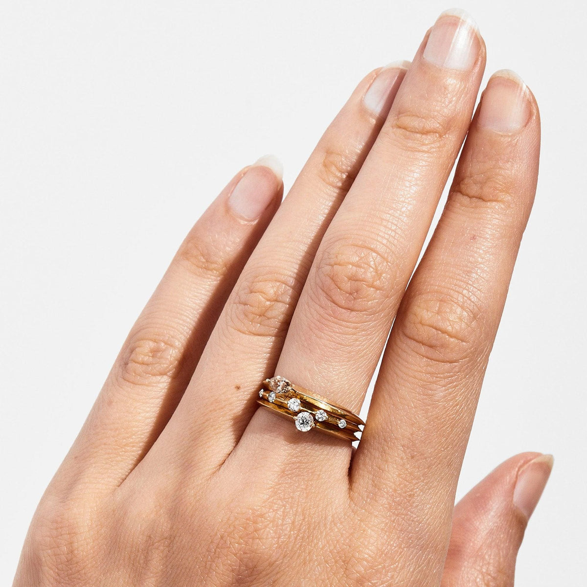 Flora Champagne Diamond Ring - Casual Seance