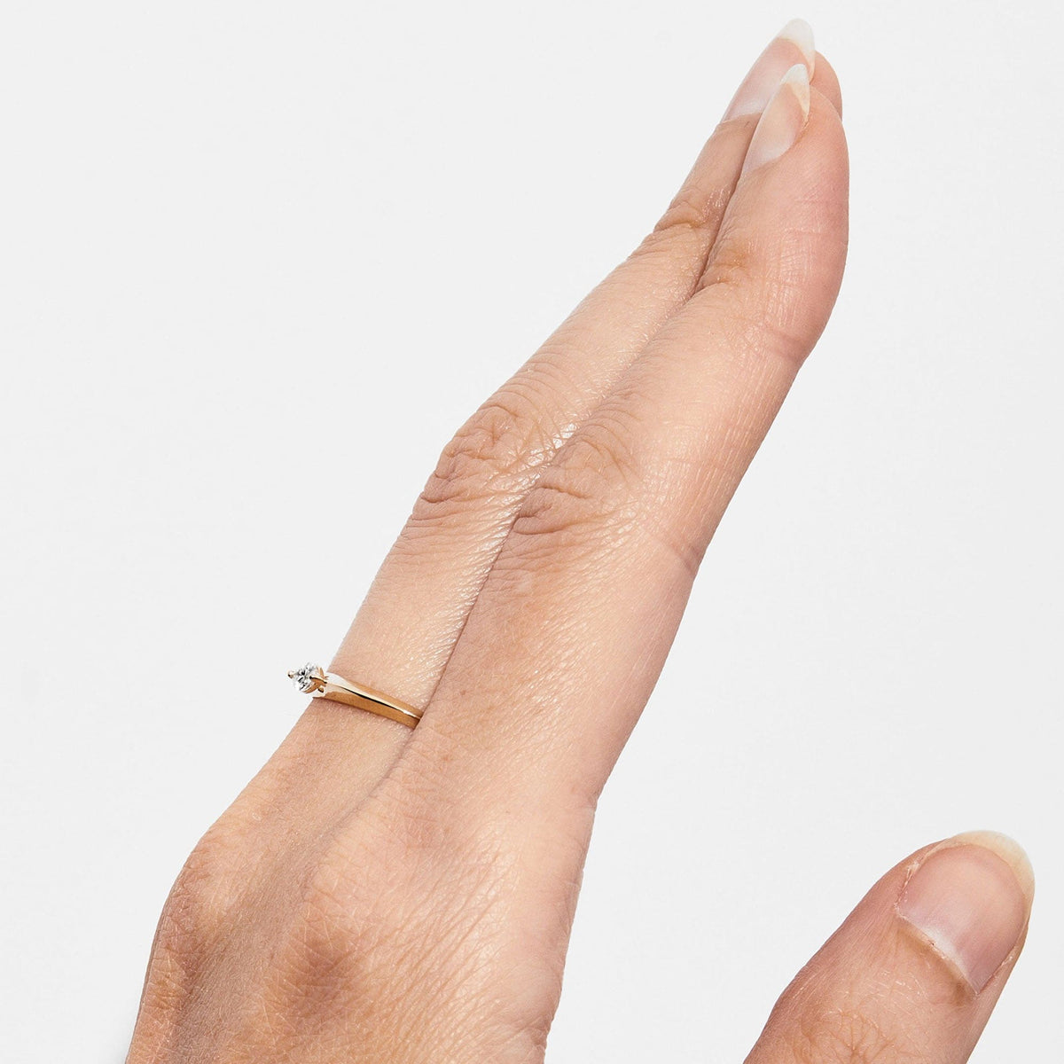 Flora White Diamond Ring