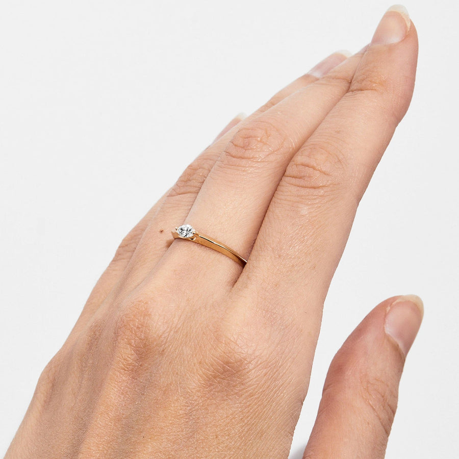 Flora White Diamond Ring