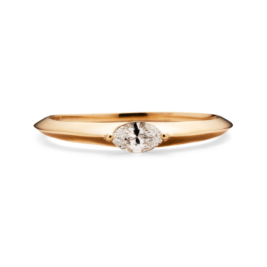 Flora White Diamond Ring