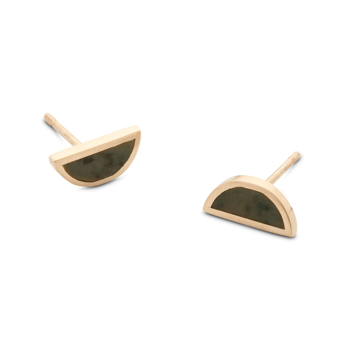 One Half Studs / Green Jade