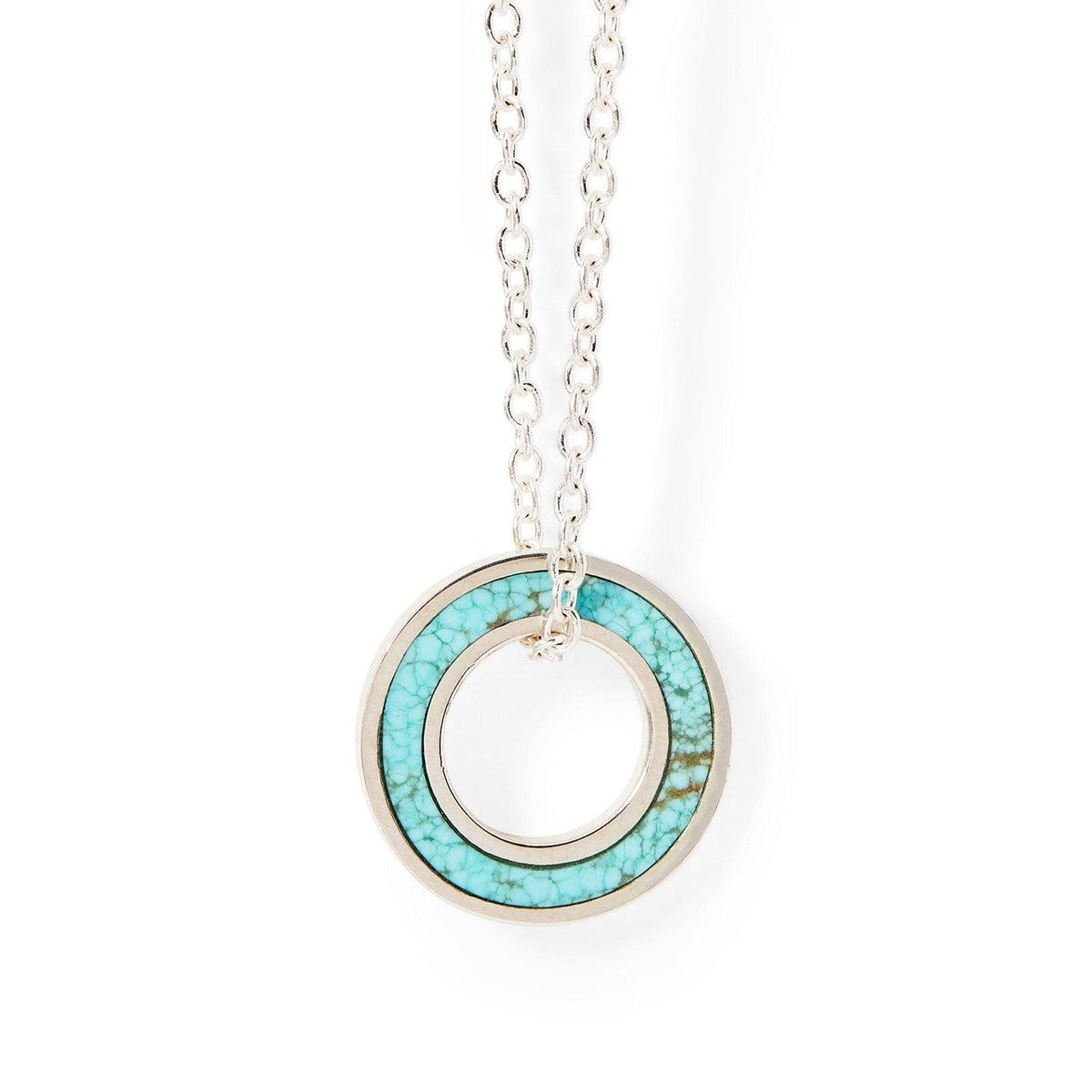 Number 8 Turquoise Orbit Pendant