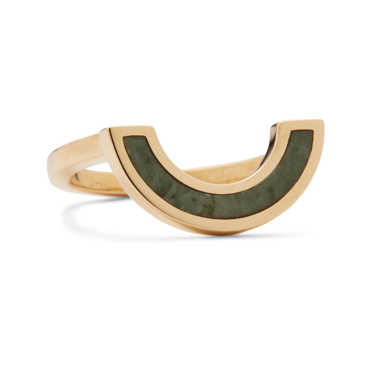 Gold Jade Ring