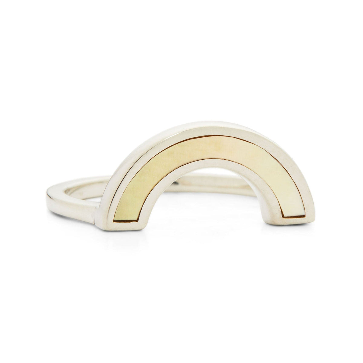 Mother of Pearl Rainbow Ring