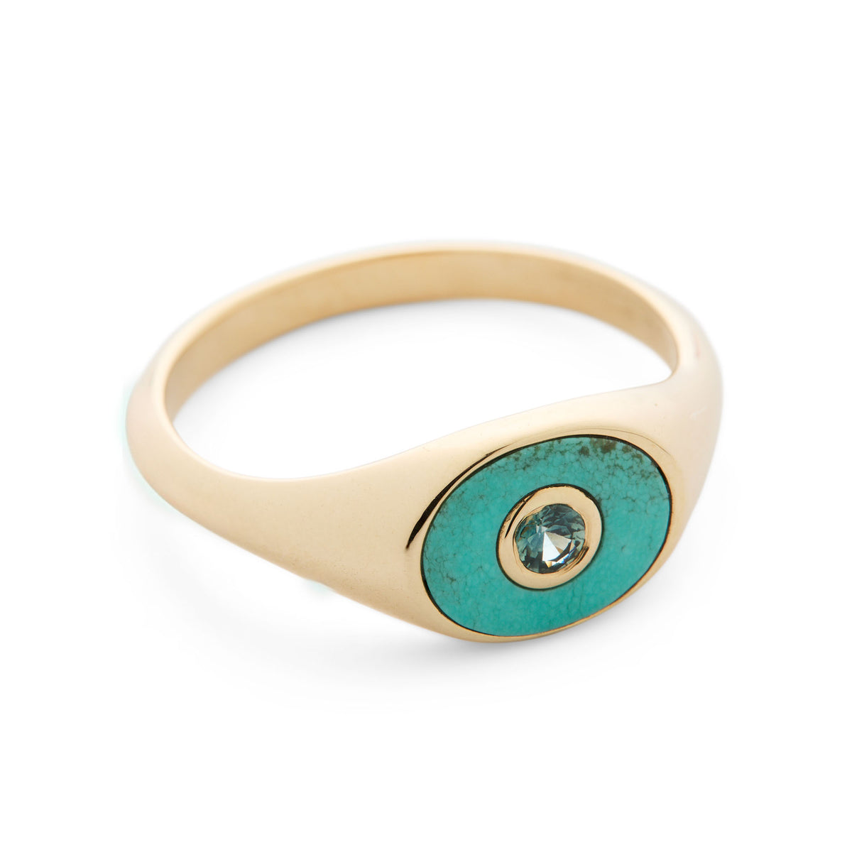 Eclipse Ring / Turquoise + Sapphire