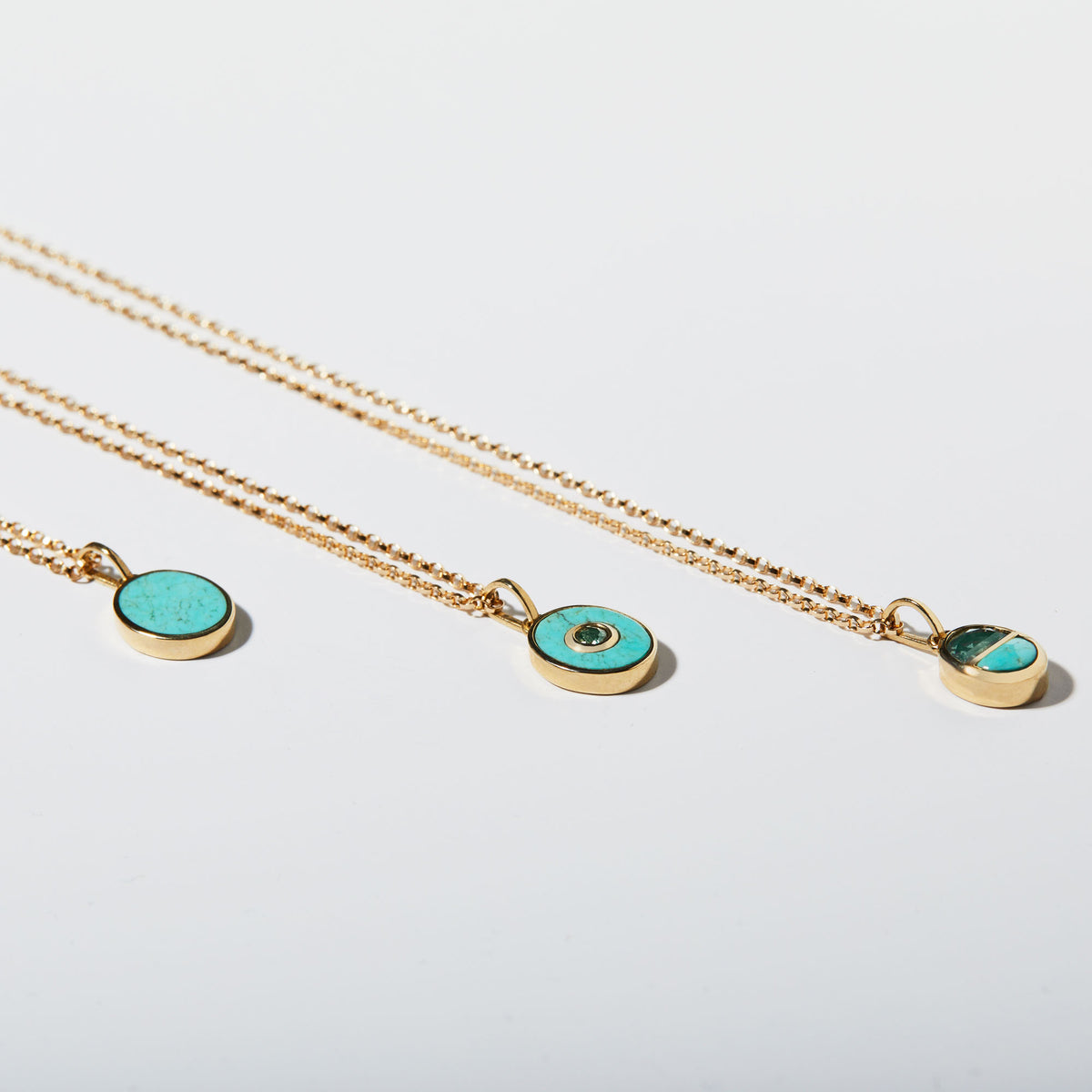 Eclipse Pendant / Turquoise + Sapphire