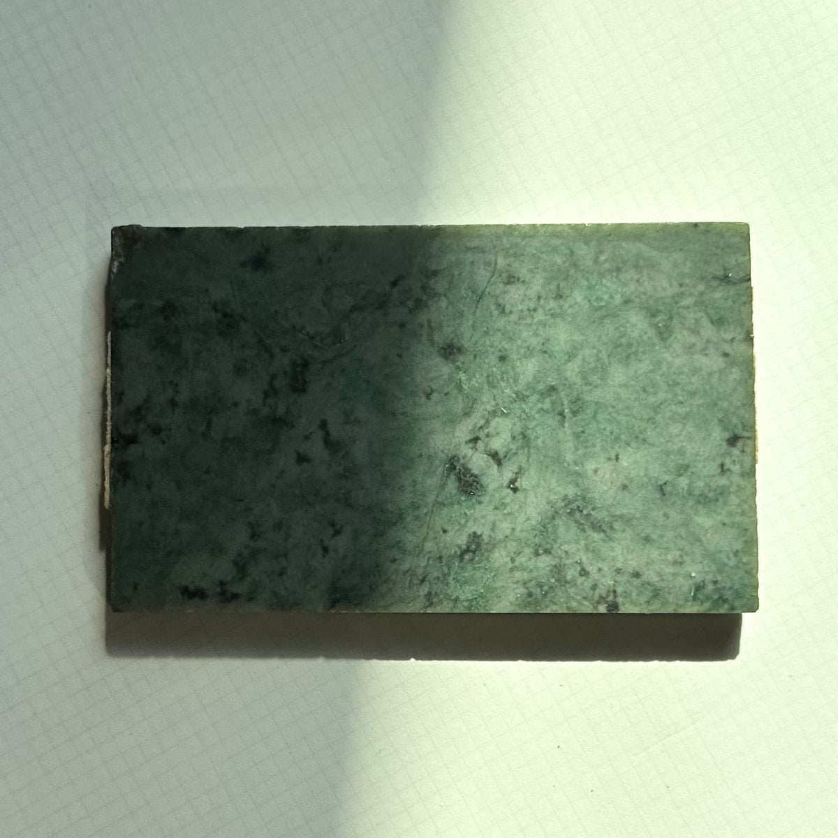 One Half Pendant / Green Jade