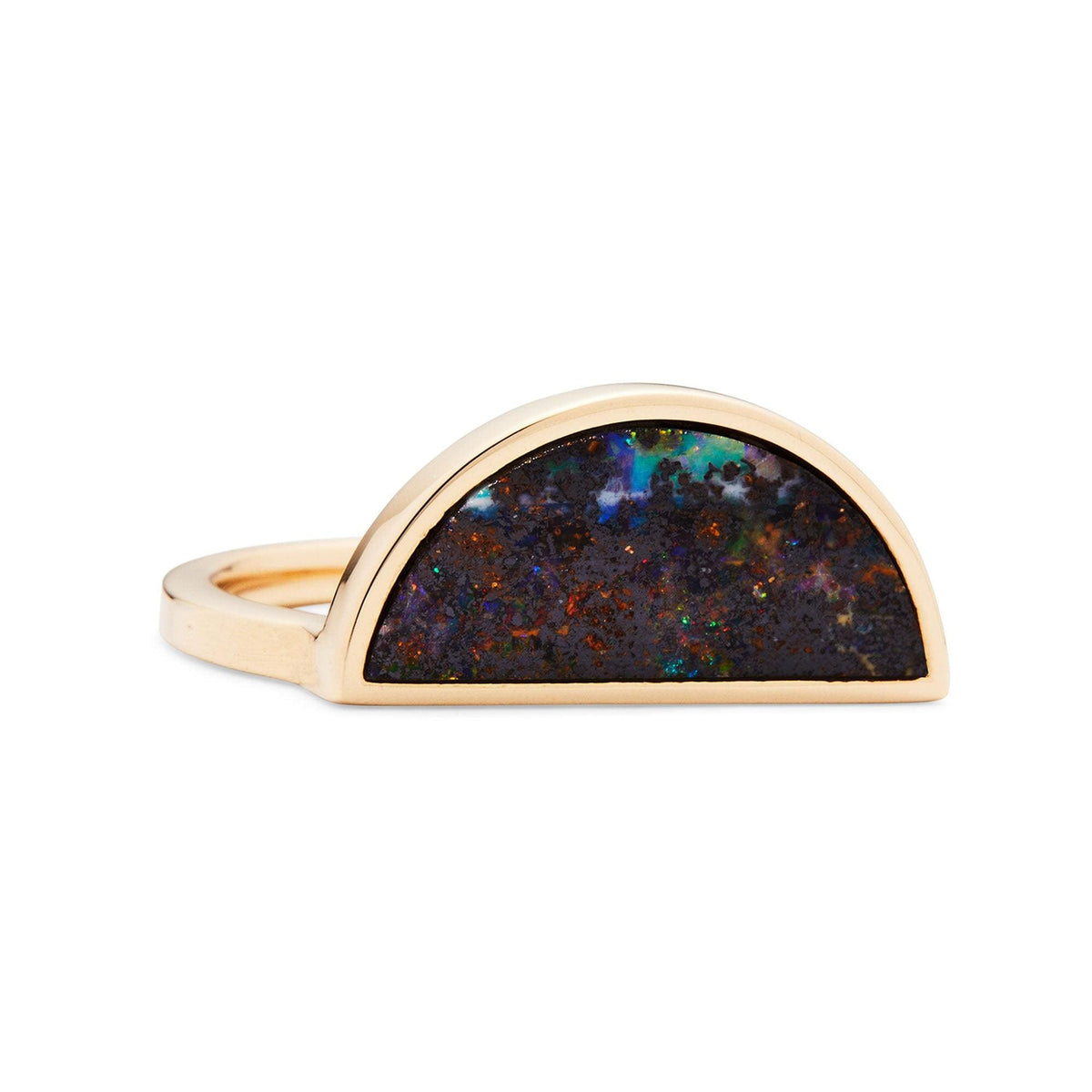 Australian Boulder Opal Ring